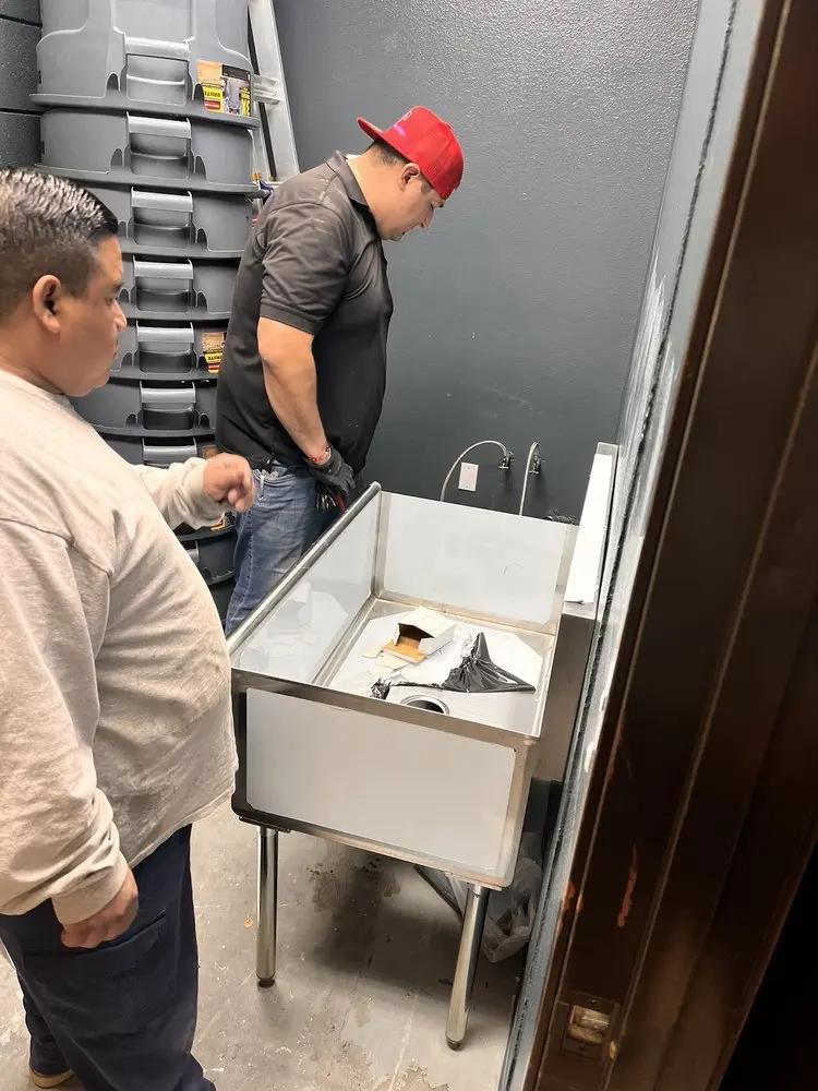 Commercial plumbing and sink installation in Riverview
